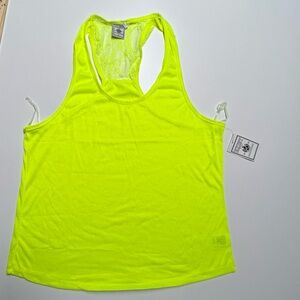 Neon Yellow Racerback Tank Top